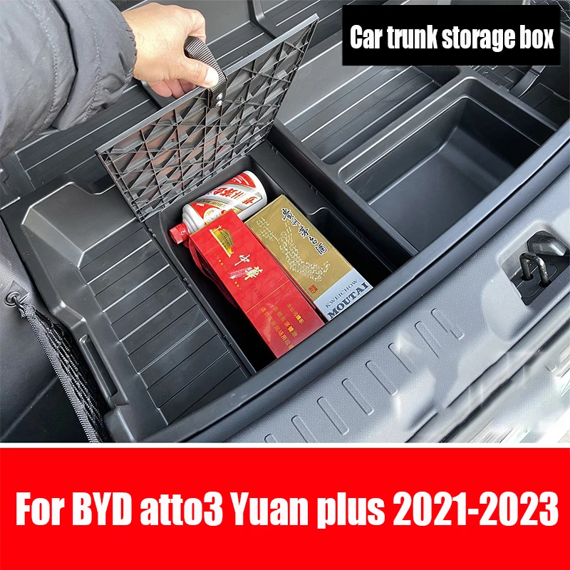 For BYD Atto3 Yuan Plus 2022 2023 Car trunk storage box car sorting storage box car interior supplies