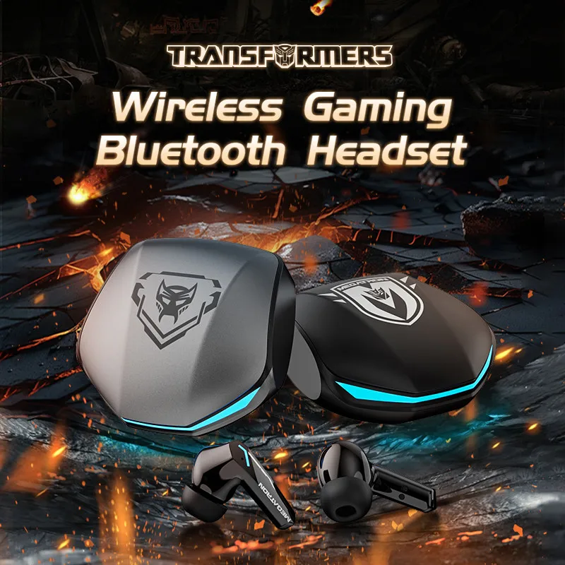 TRANSFORMERS TF-T10 Gaming Music Earbuds Bluetooth 5.4 True Wireless Earphones Stereo HD Call Low Latency Headphones Toys Choice