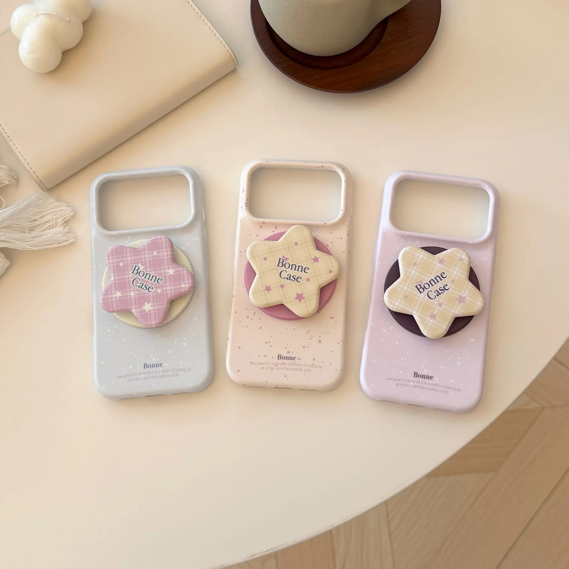 Fotografia 6: Capa de Celular Magnética Antichoque com Estrelas e Padrão Colorido Splash-ink Coreano para iPhone 17 16 15 14 Pro Max