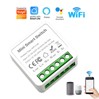 TUYA 16A/20A Wifi Smart Switch Mini Smart 2-Way Control DIY Switch Circuit Breaker Timer Module Voice Control Alexa Google Home