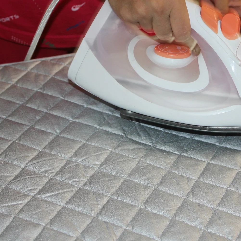 

Anti-Slip Ironing Mat 85X48Cm Grey Cotton Iron Board Cover Heat Resistant Laundry Pad For Washer Dryer Portable Folding