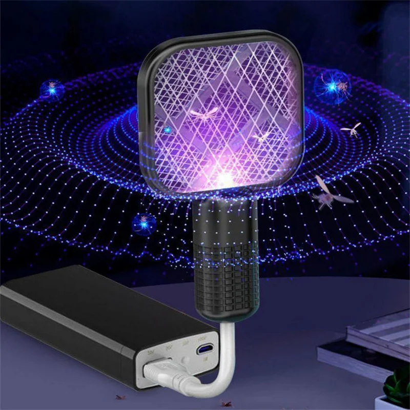 

Portable Household USB Purple Light Mosquito Killer Lamp Electric Mosquito Swatter Trap Kill Mosquitoes Outdoor Picnic Car Use
