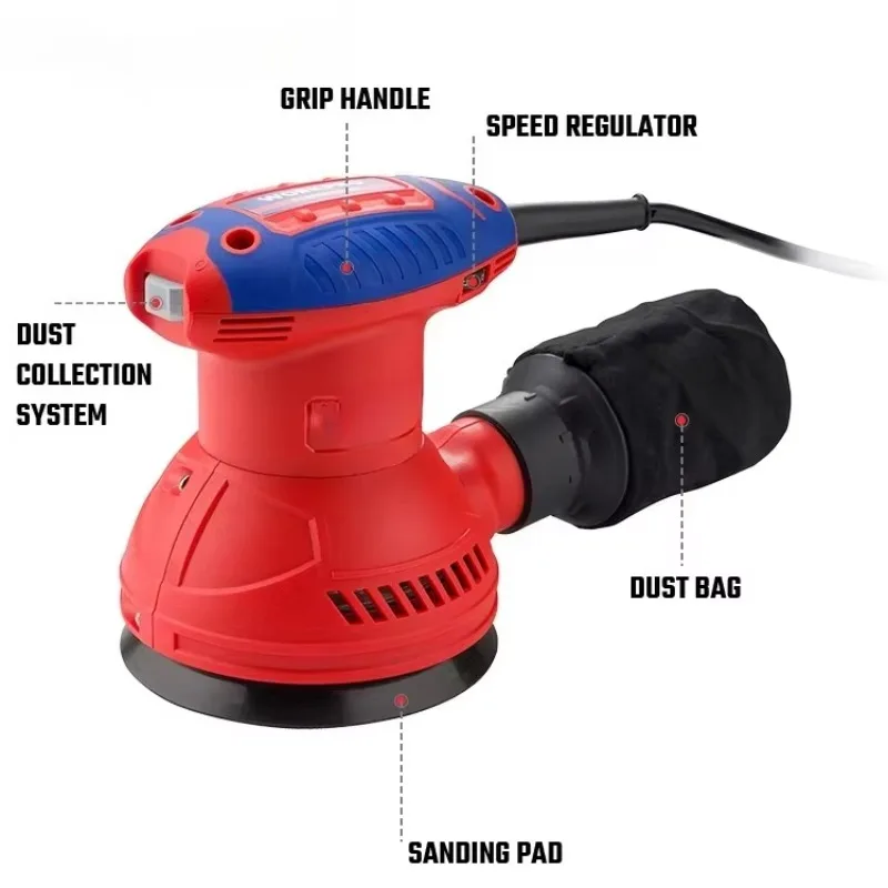 

【Fashionable】WORKPRO 350W 125mm Track Sander Wooden Metal Polisher Sander Electric Sander Track