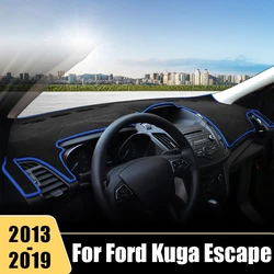 Dla Ford Kuga Escape MK2 2013 2014 2015 2016 2017 2018 2019 mata pokrywa deski rozdzielczej samochodu deska rozdzielcza podkładka przeciwsłoneczna dostęp do obudowy anty-uv