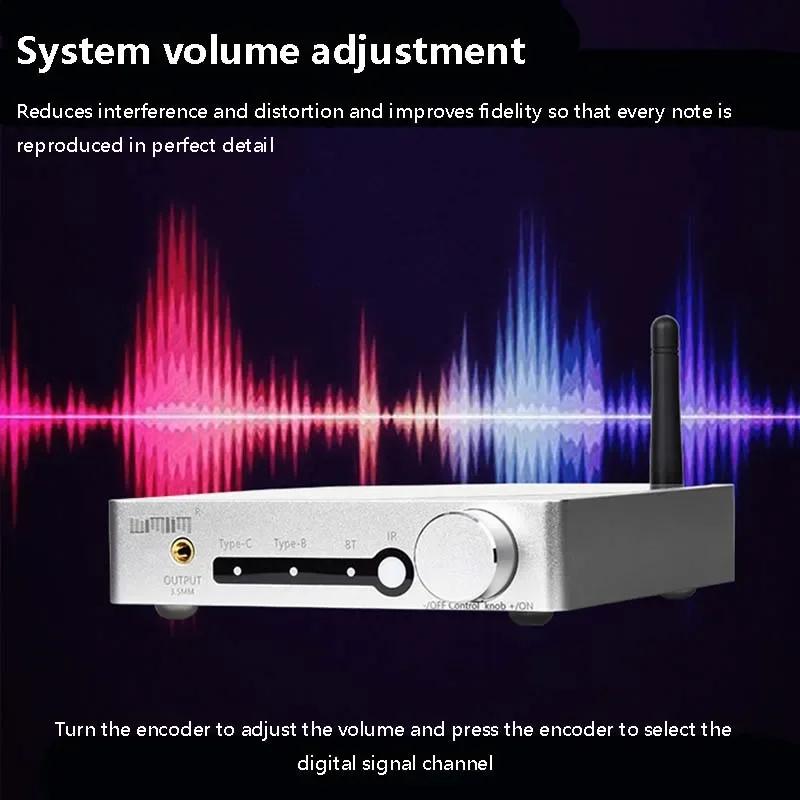 Imagem -04 - Dual Audio Decodificador Dac Qcc5125 Ldac Aptx-hd Formato de Transmissão Receptor Bluetooth 5532x7 Opamp Pcm1794