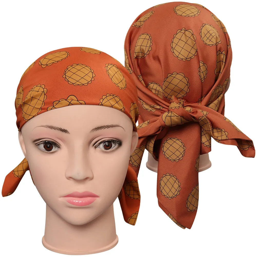 Live Action TV One Piece Nami Cosplay Role Play Print Scarf Kerchief Costume Accessories Handband Halloween Party Disguise Props