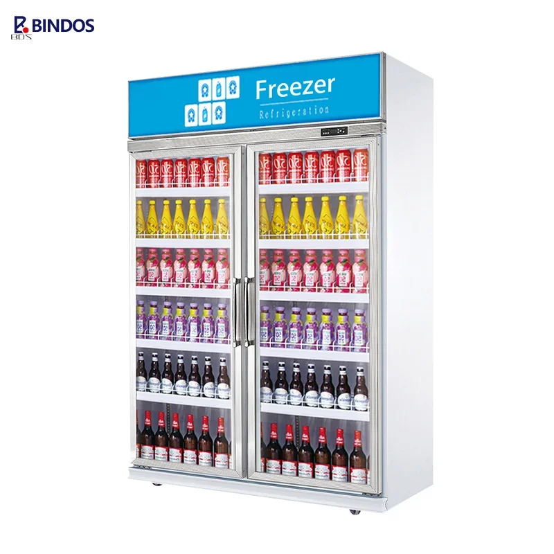 التجاري 2 باب المشروبات برودة الثلاجة باب زجاجي الثلاجة مروحة تبريد مشروبات غازية عرض المشروبات برودة