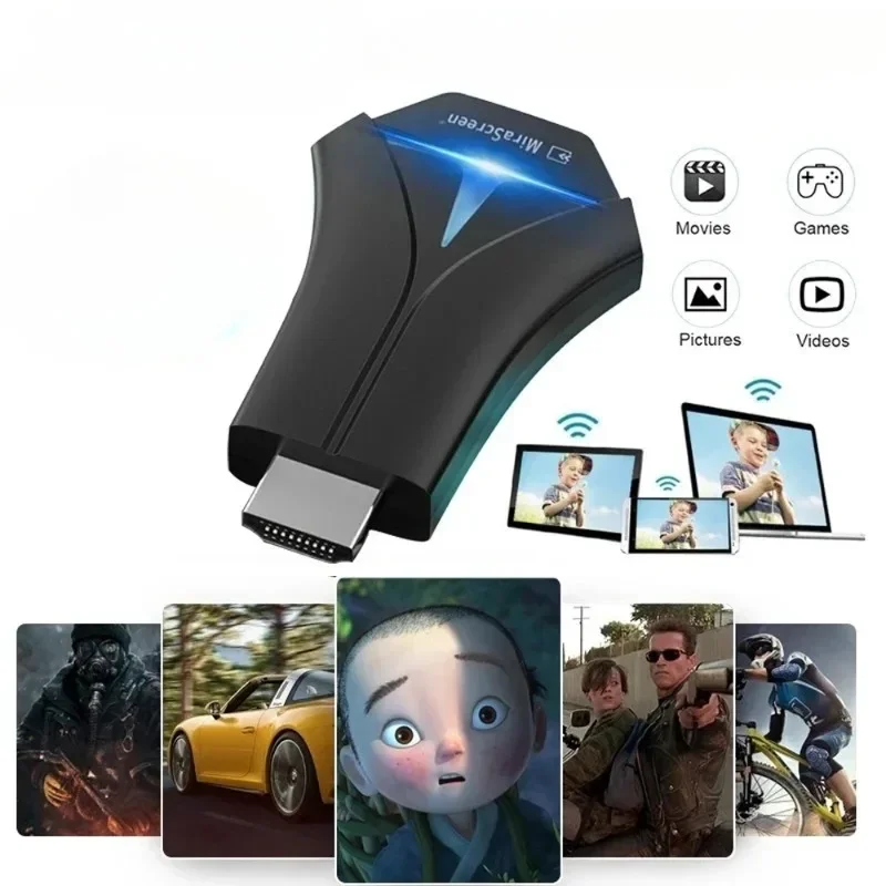 K12 Mirascreen TV Stick Wifi Display Receiver compatible Adapter Stream Cast Mirror Screen Airplay Miracast Airmirror