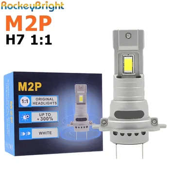 M2p h7 led farol 6500k h11 h8 luz de nevoeiro 9005 hb3 h1 9006 h4 carro lâmpada led farol lâmpada rohs luz 4300k 3000k