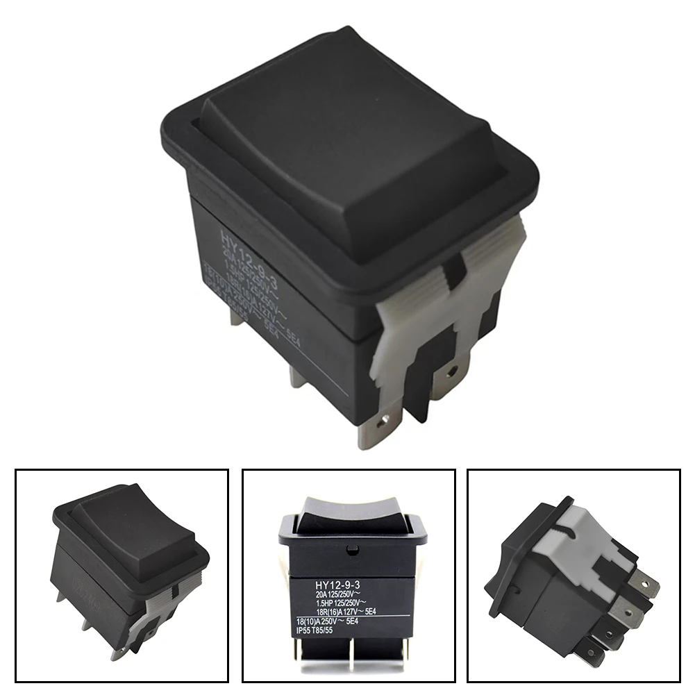 Simplified Installation Process with this Pushbutton Rocker Switch Rated at up to 125/250V and Current of up to 20A