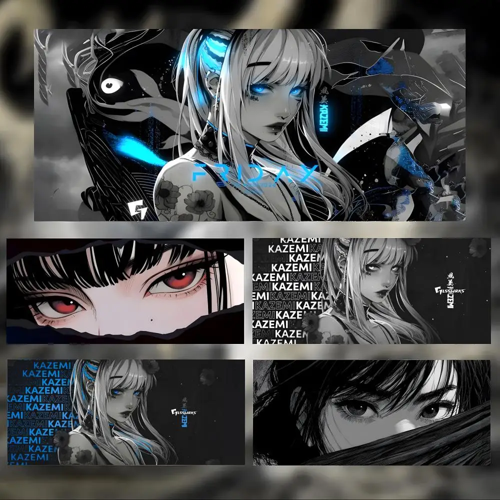 

Anime Kazemi Mouse Pad Large Thick Desk Pad Stitched Edges Gaming Mouse Mat for PC