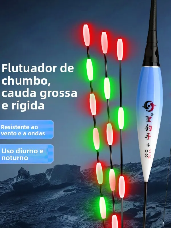boia-de-pesca-st-fisher-luminosa-flutuante-com-7-olhos-grandes-e-5-olhos-tipo-grao-de-milho-espesso-para-pesca-de-grande-p