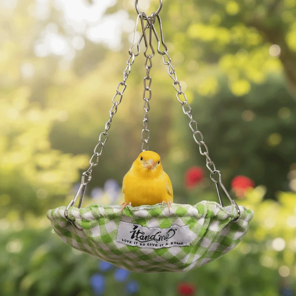 

Waterproof Bird Hammock Bite Resistant Scratch Resistant Bird Climbing Swing Sturdy Hanging Bird Nest Hatching