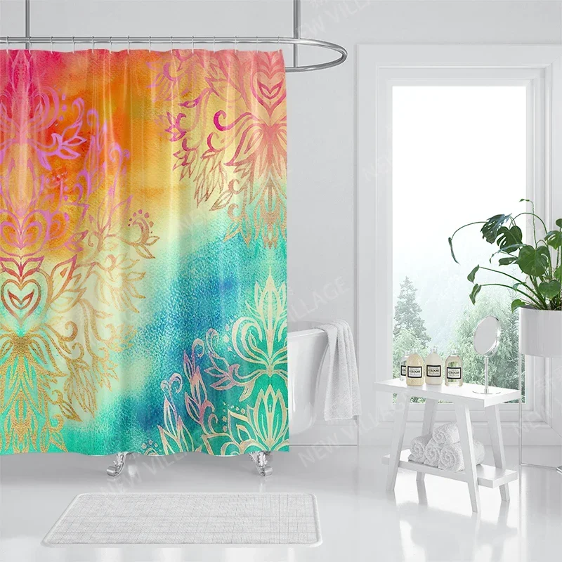 Waterproof fabric shower curtains Bathroom curtain accessories Bath curtain for shower 180x200cm 240*200 anime boho decoration