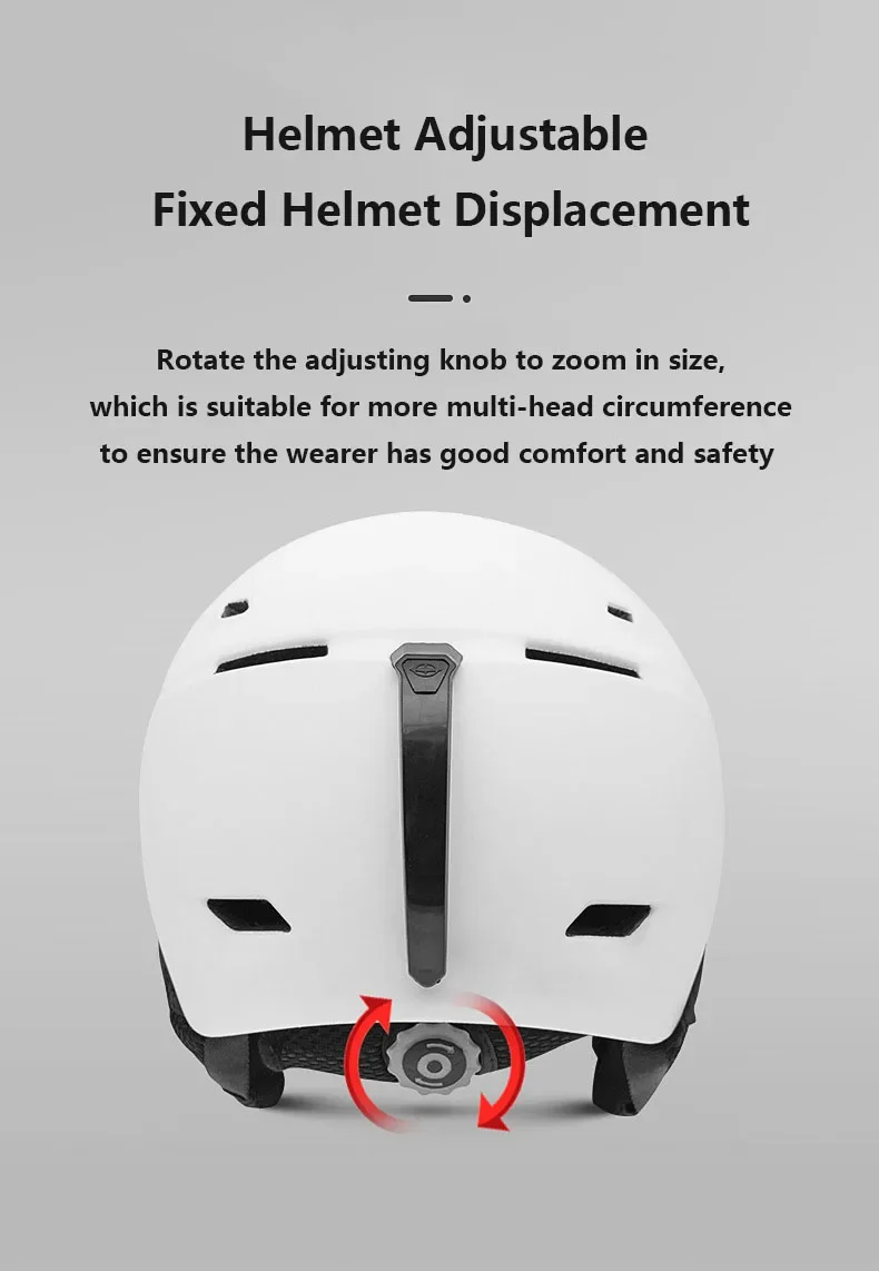 Ski Helmet Windproof Ear Protection Warm Ski Helmet Adult Style Snow Helmet Riding Helmet Winter Outdoor Sports Equipment 2024