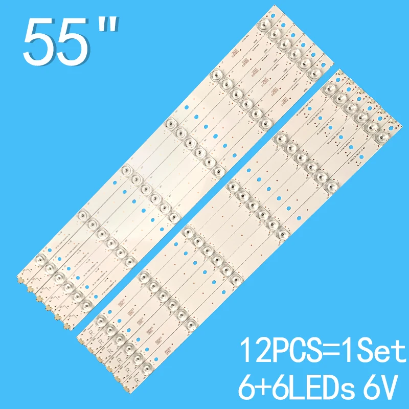 LED Backlight strip For Sharp LSC550FN13 HWV55162Y LC-55CUF8472ES 55CUG8462K 55CUG8461KS CRH-P5530300612R675 P5530300612L675