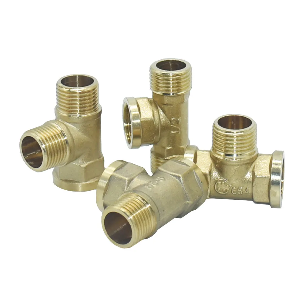 

Brass 1/2" Thread Tee Connector water splitter T-type Garden Water Hose Fitting Water Tube Garden Tool