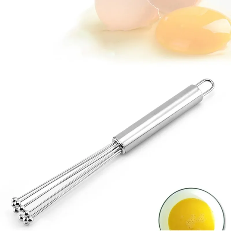 Egg Beaters Stirring Bead Ball Whisk Hand Held Egg Beater Stainless Steel  Kitchen Tools Cooking Foamer Wisk Manual Mixer