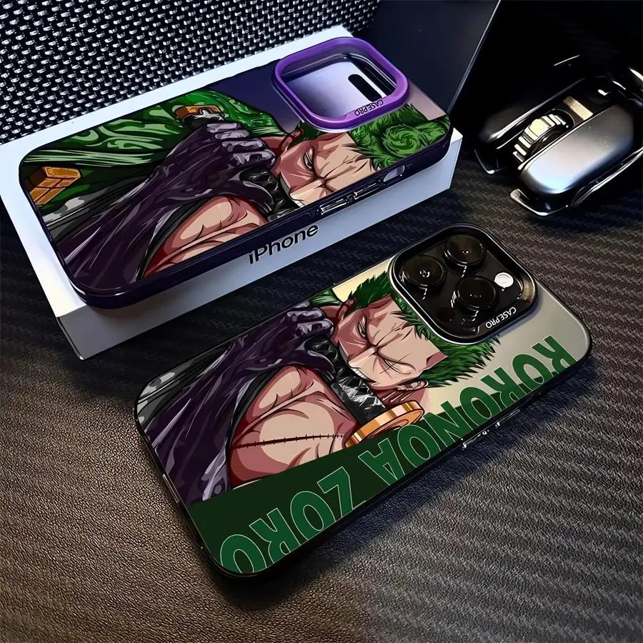 Ones Pieces Anime Z-Zoro Phone Case for Apple iPhone 15 Pro Max 16 Pro 14 Pro 13 12 11 Pro Max 14 Plus Protective Soft Shell