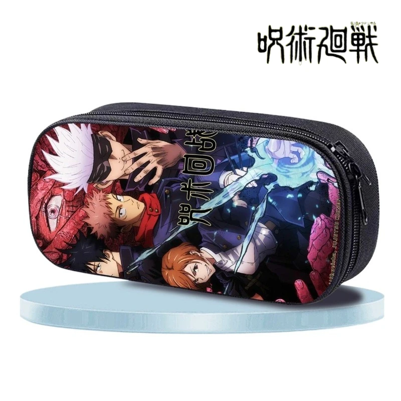 

Многослойный пенал-органайзер Itabag с аниме-принтом Jujutsu Kaisen, милый студенческий, для хранения канцелярских принадлежностей, подарок