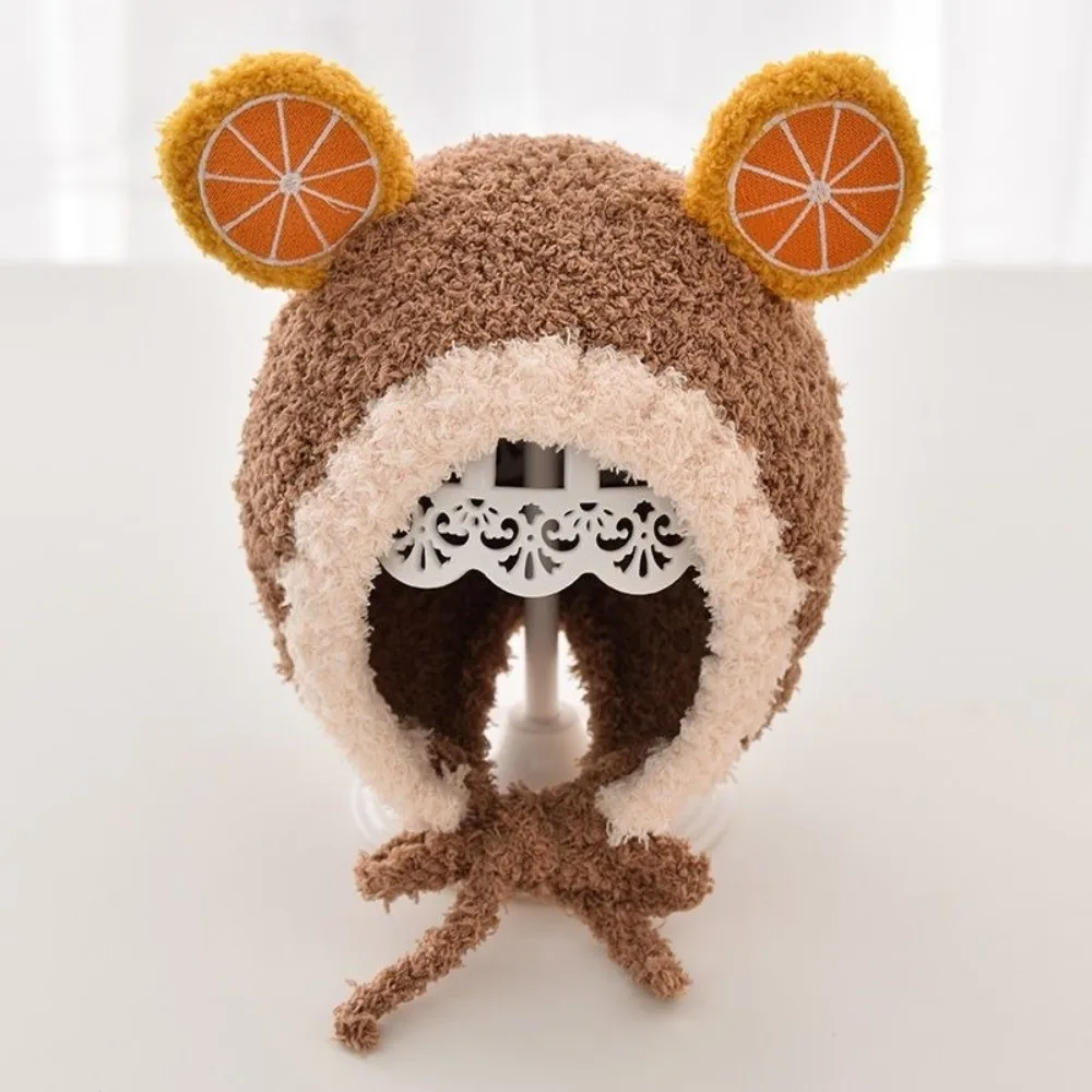 لطيف الصوف الفاكهة الأذن قبعة الشتاء لينة الطفل قبعة قبعة دافئة سميكة حماية الأذن قبعة #2