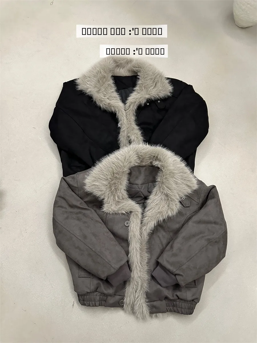 

Ультра-выгодное предложение: Американское ретро-пальто Lonad с замшевым и меховым воротником, хлопковое, молодежное, модное, свободного кроя, с длинными рукавами, теплое.