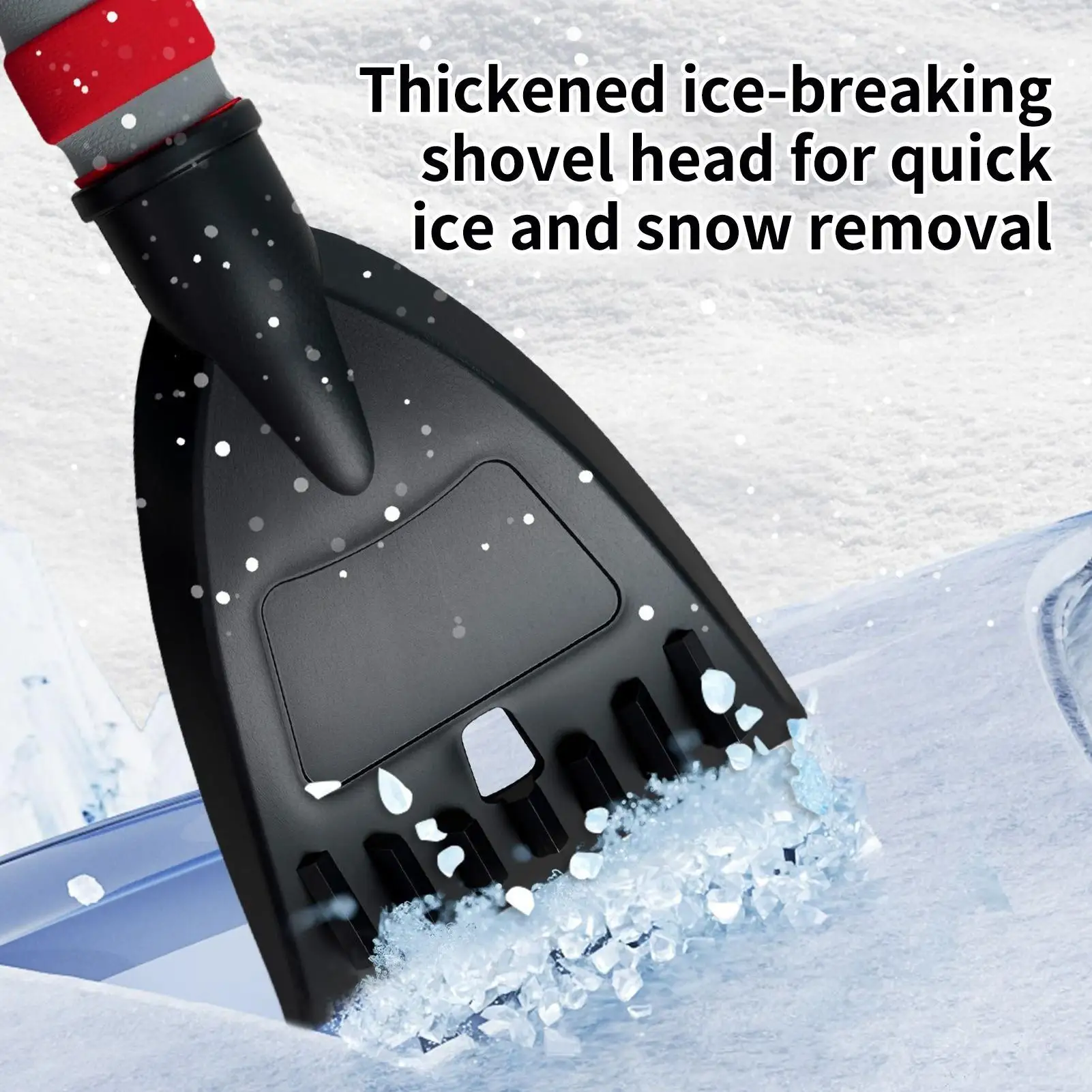 Raspador de coche, cepillo de nieve, raspador de hielo para invierno, cepillo de nieve para parabrisas, accesorios automotrices de invierno para limpieza de camiones y vehículos