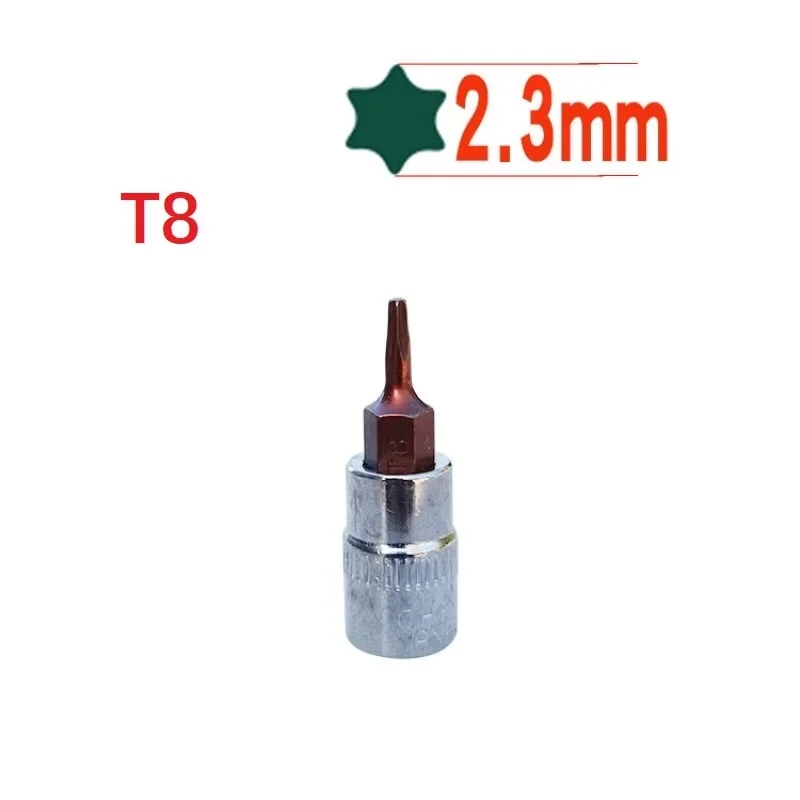 1PC 38mm Hex Torx Screwdriver Bit T8 T10 T15 T20 T25 T27 T30 T40 Chrome Vanadium Steel Drive Socket Hand Tools 1/4Inch