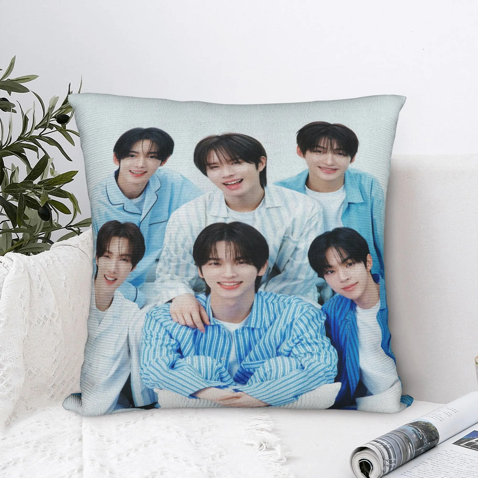 Pillow Case TWS Boy Group Soft  Pillow Cover For Living Room Chair Cute Funny Pillowcases