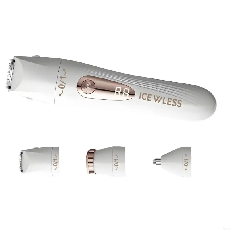 Ladies double Head Hair Remover With Skin Safe LED Light Fast Charging