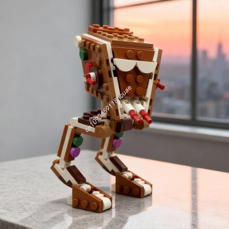 144-teiliges MOC Star Battle Gingerbread ST Modellbausatz Konstruktionsspielzeug DIY Kreative Bildungsgeschenkidee für Festivals