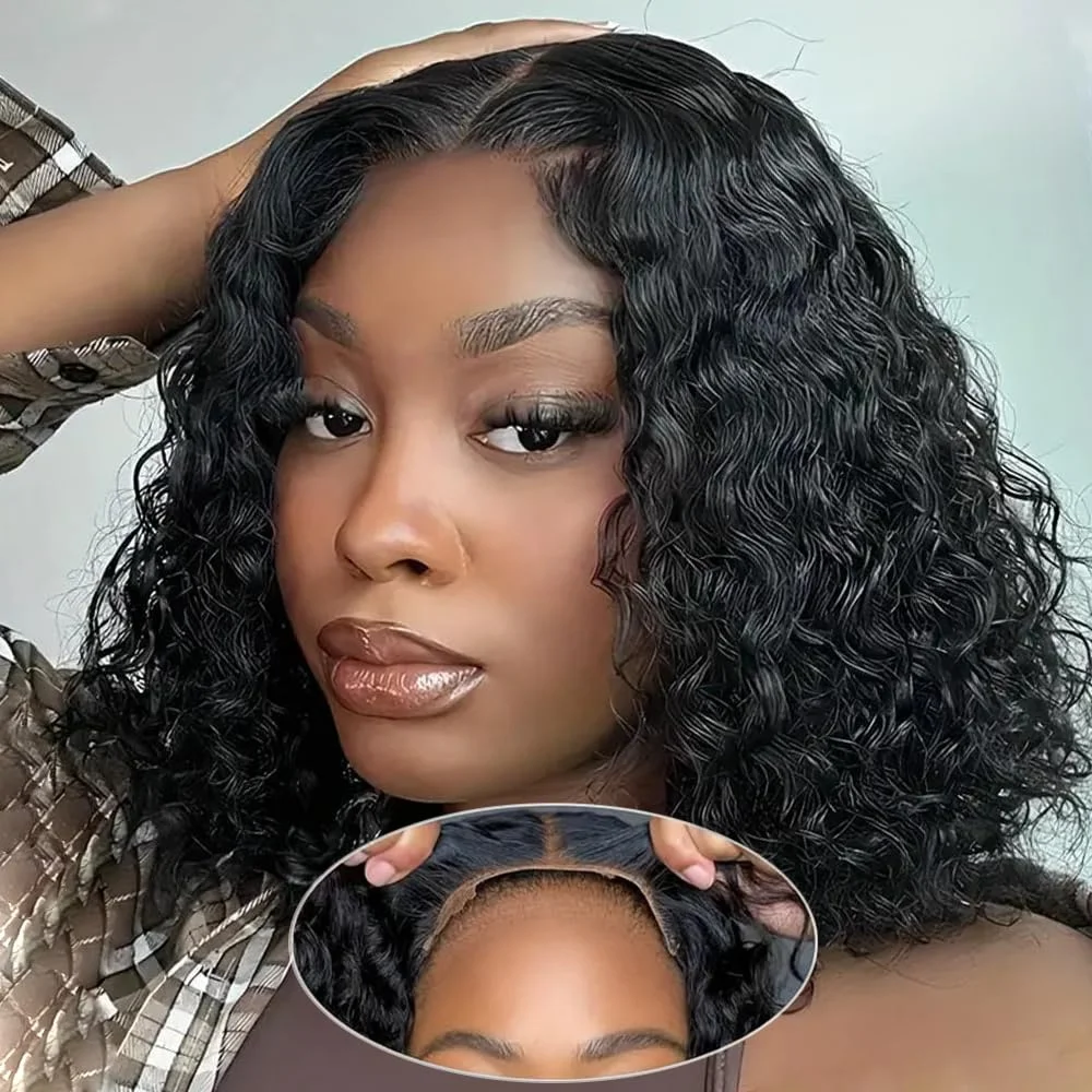 deep-wave-bob-put-on-and-go-4x4-glueless-lace-front-human-hair-wigs-pre-plucked-for-women-brazilian-180-density-natural-color