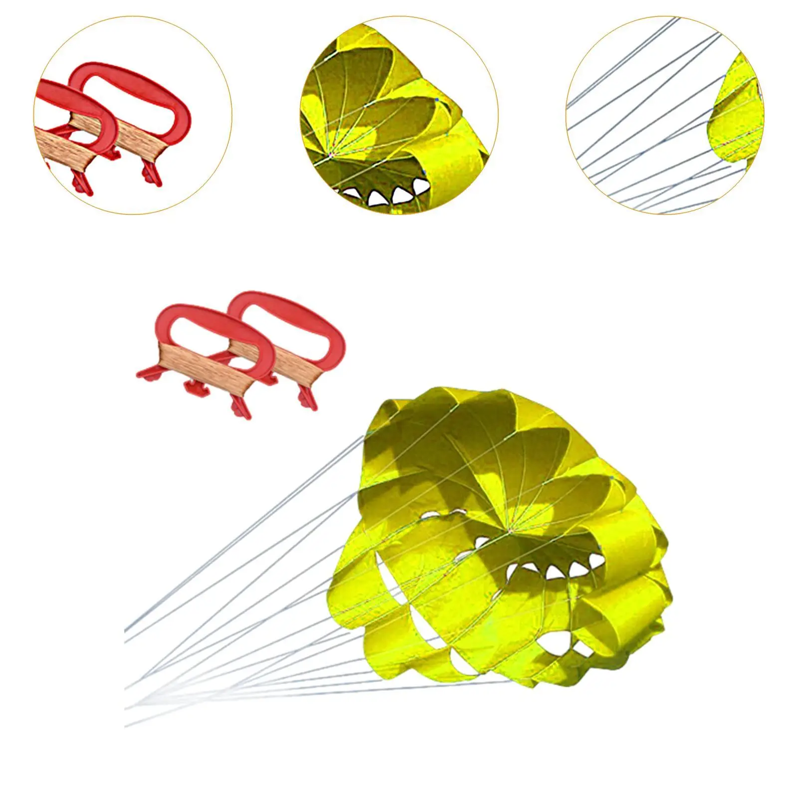 Zachte parapluvlieger Strandvlieger Sportspel Professionele 2-lijns vlieger Gemakkelijk te vliegen