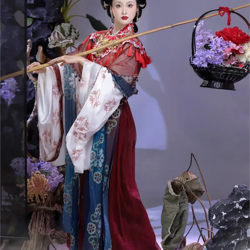 Hua Zi Yi admire the restoration of Chinese painting Hanfu women's legitimate new