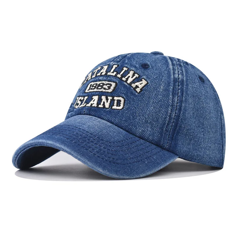 

Washed Vintage Embroidered Baseball Unisex Classic Denim Distressed Dad Hat