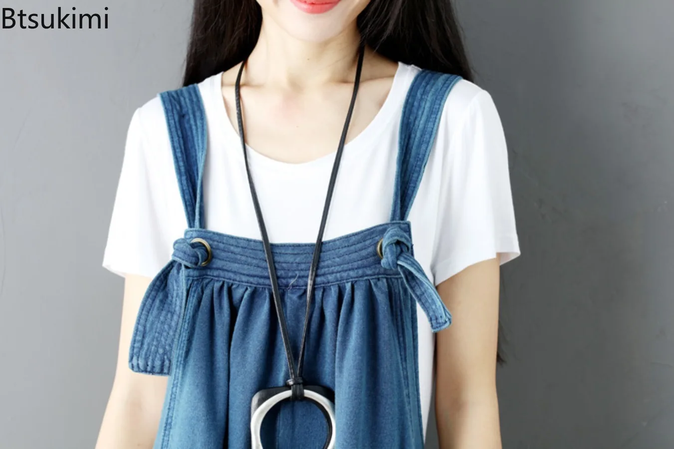 Casual Jumpsuits for Women 2025 Spring New Korean Style Loose Denim Rompers Women's Fashion All-match Suspender Overalls Jeans