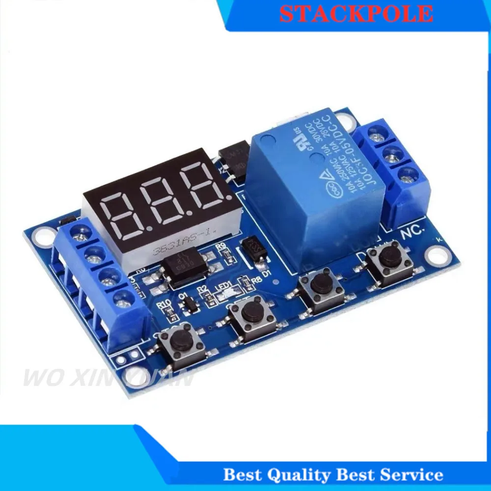 

6-30V Relay Module Switch Trigger Time Delay Circuit Timer Cycle Adjustable 828 Promotion