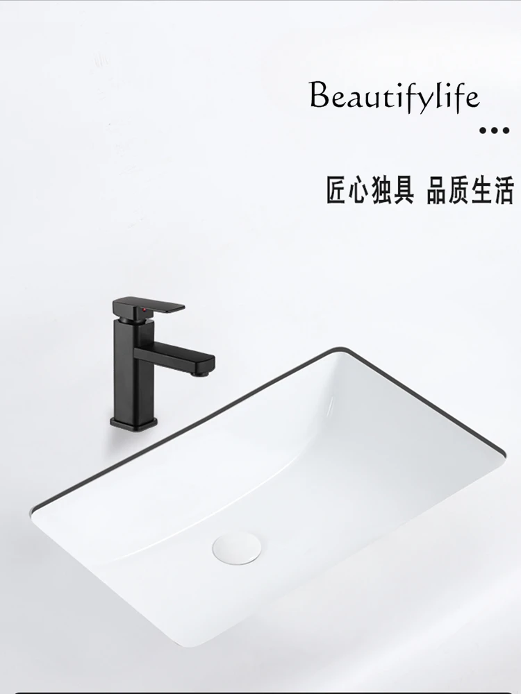 Seamless connection under the counter basin Ceramic rock slab countertop Embedded round square toilet  degree splicing hand