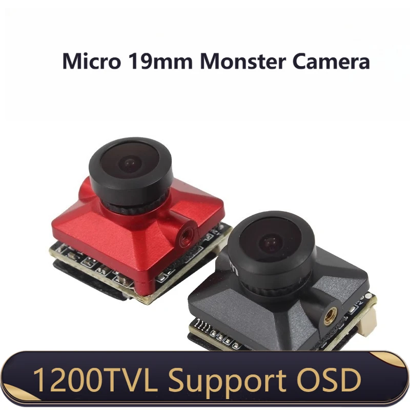 

Micro 19mm 1200TVL FPV Camera 2.1mm Wide Angle Lens HD 1200TVL Vision Ideal for FPV Quadcopter Racing Competitions Runcam
