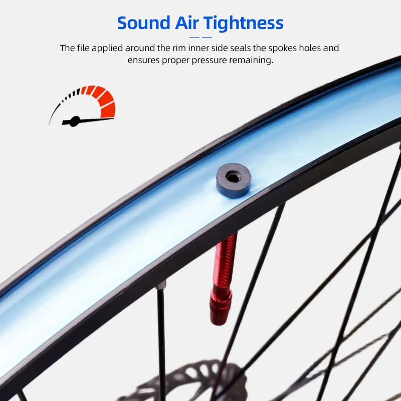 Ultra Light Tubeless Rim Tape Non-porous Tensilized Strapping for Bicycle Rim Seal 10 m 23/25/27/29/32/34mm Width Options