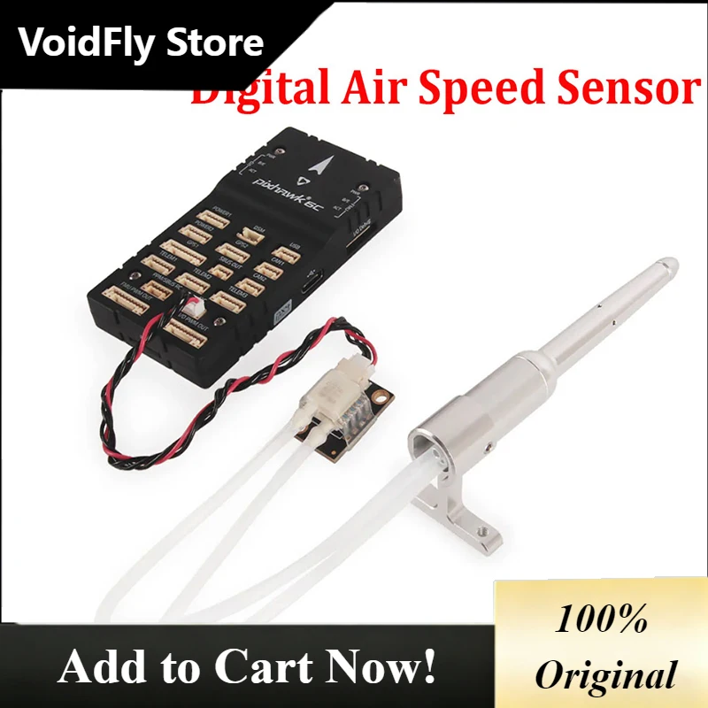 VoidFly Holybro Ardupilot Arduplane Pitot Digital Air Speed Meter / Airspeed Meter Sensor Tube for Pixhawk 4 Flight Controller F