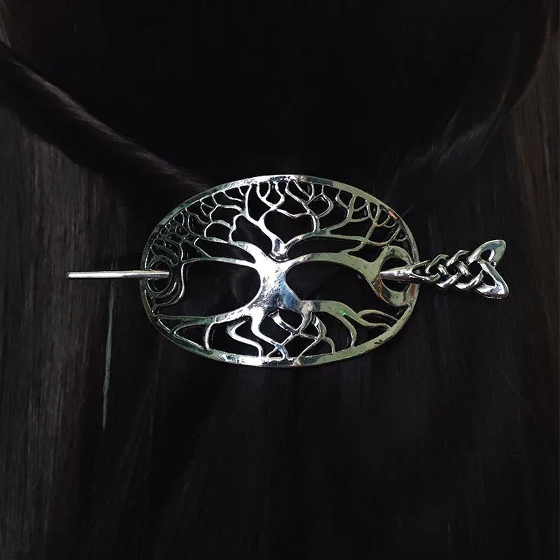 Classical Viking Tree of Life Hair Clip Celtic Knot Complex Branch Design Valentine's Day Birthday Gift Women's Hair Accessories image 5