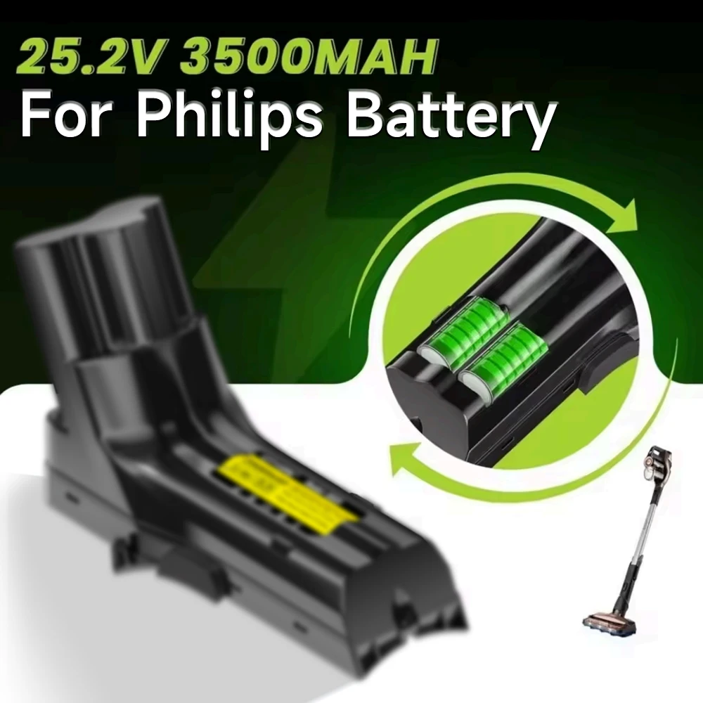 

Для Philips XC8347/01 XC8349/01 XC8055/01 XC8147 SpeedPro Max беспроводной пылесос, универсальный сменный аккумулятор 25,2 В