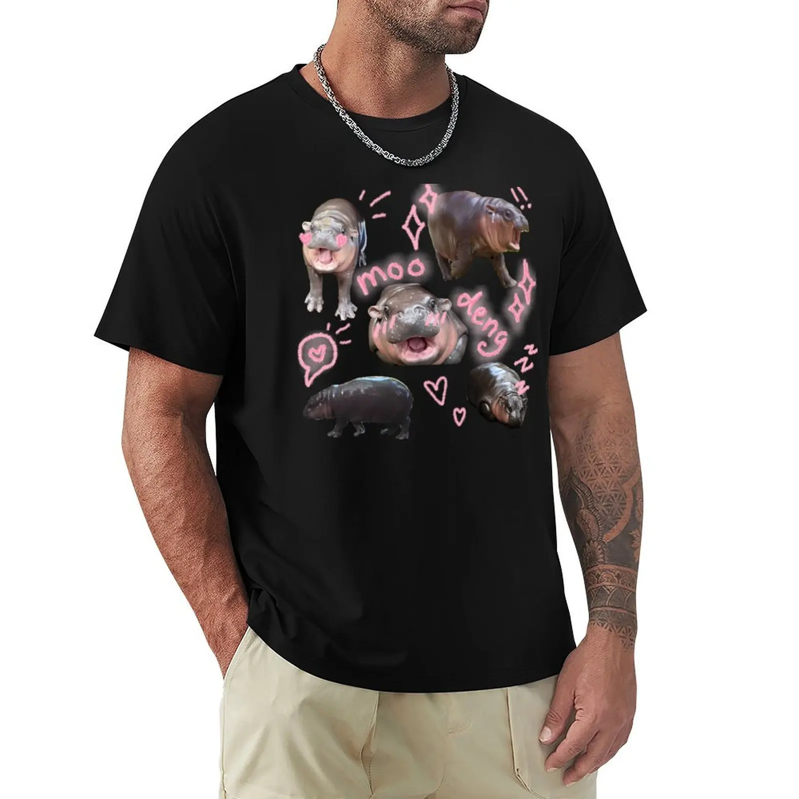 

MOO DENG IS SO CUTIE T-Shirt designer shirts sports fans boys whites vintage graphic tee plain t shirts men