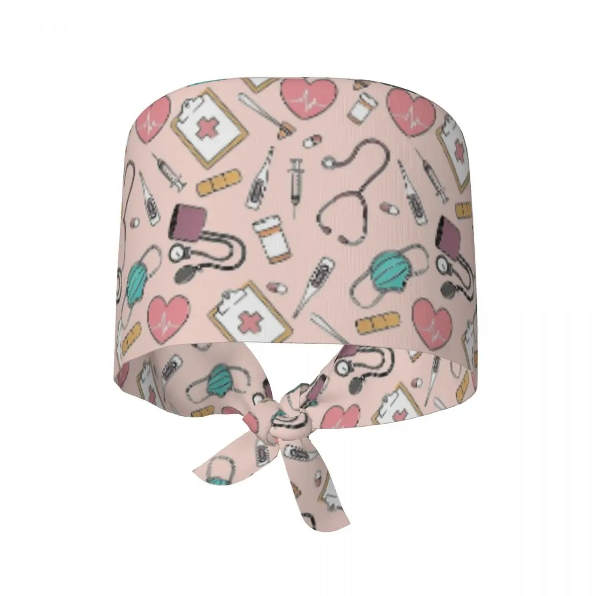 Medicine Pattern Hospita Medical Nursing Surgicals Caps Health Service Nursing Working Hats Cap Fashion Men Women   Scrub Cap