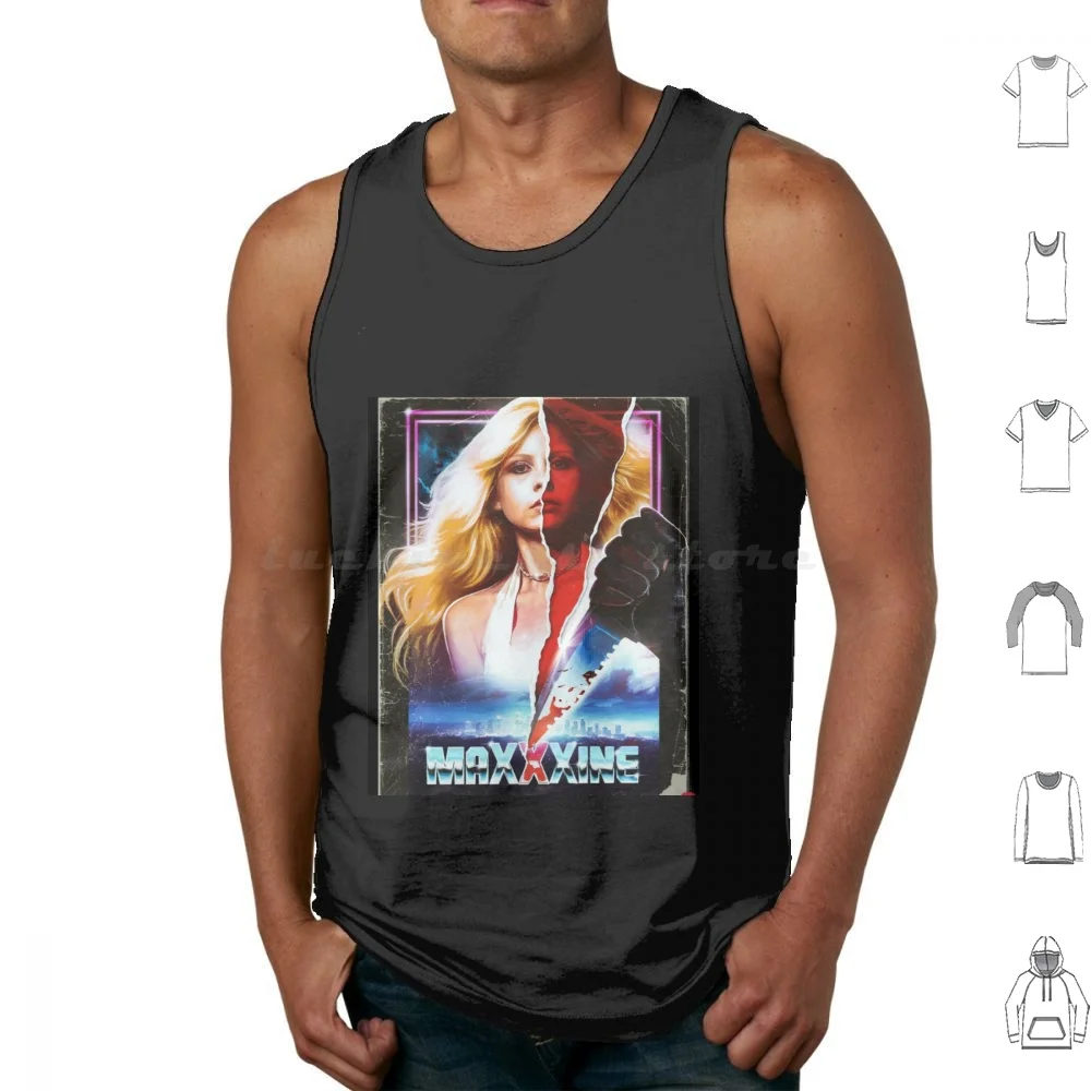 Pearl X Maxxxine 2024 Mia Goth Film Horror Movie Tank Tops Print Cotton Pearl Maxxxine Maxxxine 2024 Maxine 2024 Pearl