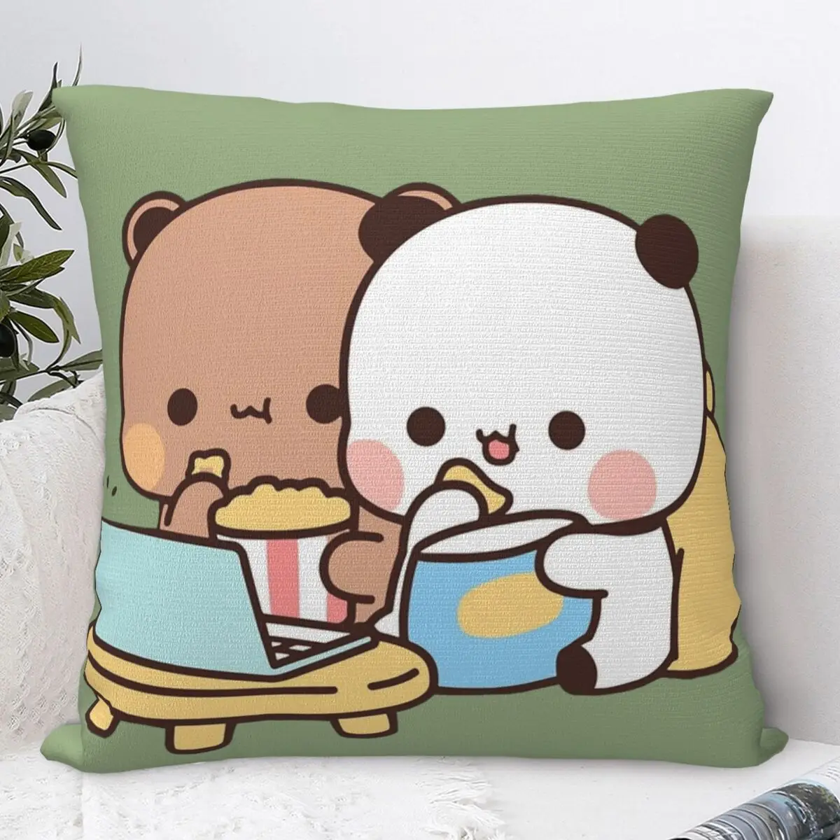 BuBu و Dudu وسادة غطاء الجدة كيس وسادة ل أريكة ديكور المنزل غطاء الوسادة مربع سادات هدية عيد ميلاد