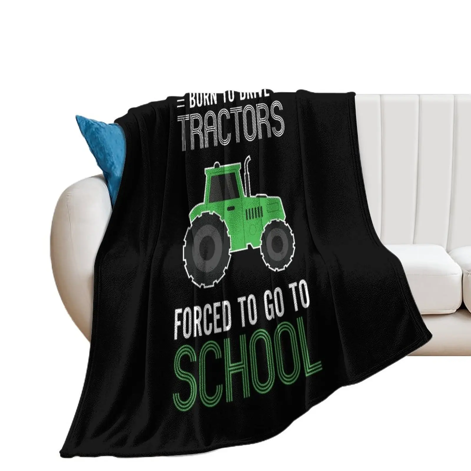 Tractor Shirt Funny Gift For Farmer Throw Blanket Soft Big Personalized Gift sofa bed Hairys Blankets