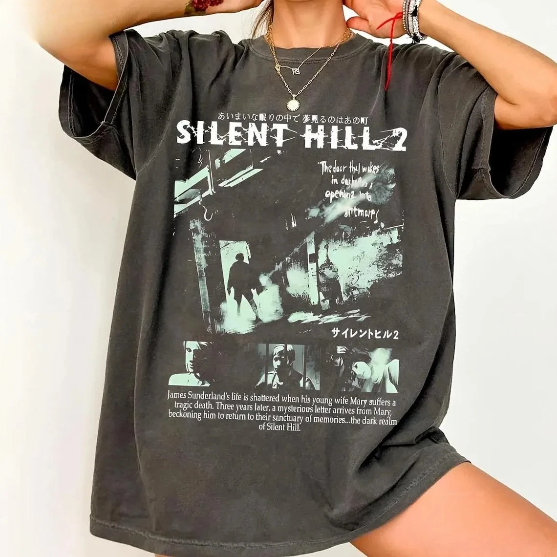 

Comfort Colors Silent Hill 2 Pyramid Head Shirt Retro Horror Game Tee Distressed Gamer Gift Vintage Scary Shirt for Men Women