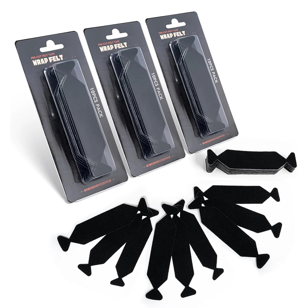

FOSHIO 3 Pack Black Wrap Felt For 4-Inch Plastic Scraper Home Clean Car Tinting Vinyl Squeegee Edge Buffer Fabric Sticky Cloth